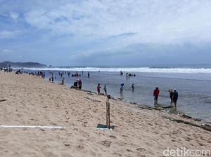 Libur Tahun Baru, Pantai Gunungkidul Relatif Sepi Pengunjung