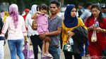 Hingga Sore Hari Monas Masih Ramai Pengunjung