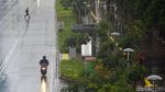 Hari Pertama 2019, Jakarta Diguyur Hujan Lalin Lengang