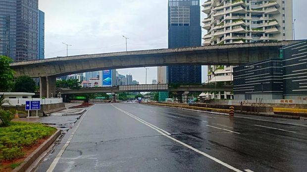 Jalan di Jakarta sudah kembali bersih
