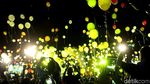 Foto: 1.500 Balon Tahun Baru Terbang di Candi Borobudur