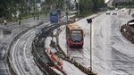 Hari Pertama 2019, Jakarta Diguyur Hujan Lalin Lengang