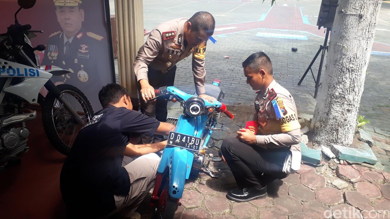 Motor yang Diamankan Polres Bojonegoro. Foto: Ainur Rofiq Motor yang Diamankan Polres Bojonegoro. Foto: Ainur Rofiq