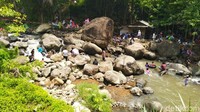 Wisata Sungai Cireong berlokadi di Sindangkasih, Kabupaten Ciamis, Jawa Barat (Dadang Hermansyah/detikTravel)
