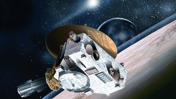 New Horizons kemudian melanjutkan perjalanan ke Kuiper Belt, sebuah wilayah di Tata Surya yang berada di sekitar orbit Neptunus, lebih jauh jaraknya dari Pluto. Seolah-olah ia berada di dunia lain. Foto: NASA