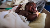 Posisi ketujuh dipegang oleh Kongo dengan angka kelahiran 10,053 jiwa. Jack Taylor/Getty Images.