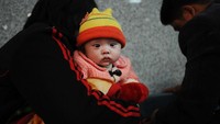 Selanjutnya China menempati posisi kedua dengan angka kelahiran sebanyak 44,940 jiwa. China Photos/Getty Images.