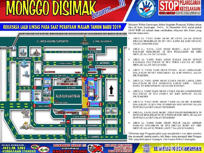 Malam Tahun Baru di Lamongan? Catat Imbauan Ini