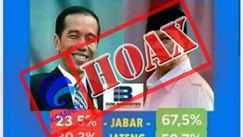 Survei ini dinyatakan hoax oleh Kominfo. Foto: Dok. Kemenkominfo