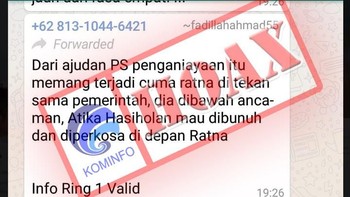 Ratna Sarumpaet diancam pemerintah. Berita ini tidak benar, karena Ratna sudah mengakui perbuatannya. Foto: Dok. Kemenkominfo