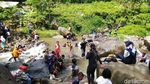 Foto: Asyiknya Main Basah-basahan di Ciamis