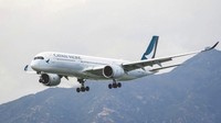 Maskapai asal Hong Kong, Cathay Pacific berada di posisi ke-9 (Dok. Getty Images via BBC)