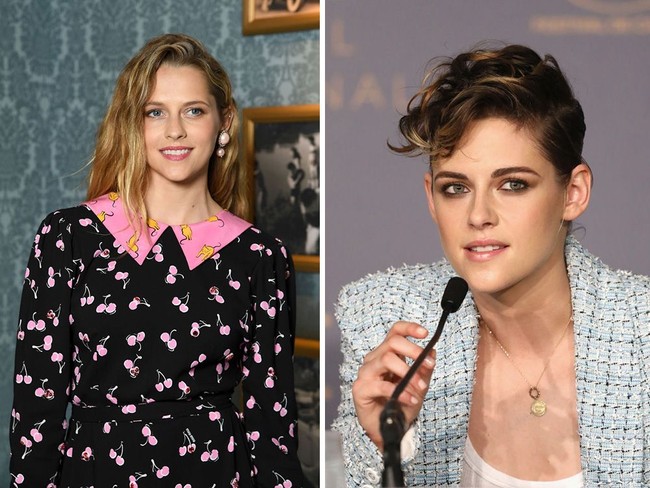 Teresa Palmer dan Kristen Stewart punya bentuk mata dan senyum yang sangat mirip. Bahkan jika dilihat sekilas, wajah mereka sulit dibedakan. Foto: Getty Images