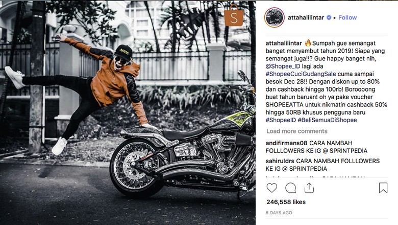  Atta  Halilintar  Jadi Anak Motor Beli Moge Rp 1 4 M