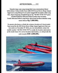 Pemberitahuan sayembara oleh Ocean Rover
