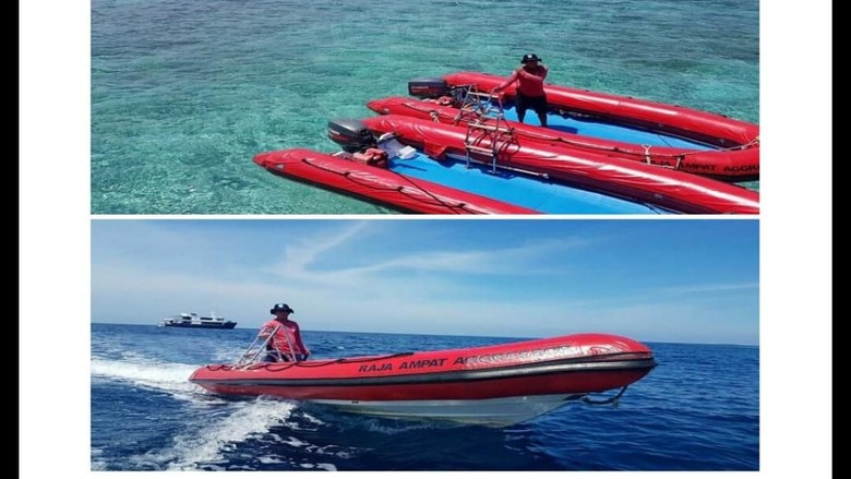 Foto: Speed Boat Ocean Rover yang sempat hilang (Istimewa/Alfrets) Foto: Speed Boat Ocean Rover yang sempat hilang (Istimewa/Alfrets)