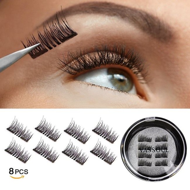 Vassoul Magnetic False Eyelashes cocok para millennial yang ingin cantik tapi malas lama-lama berdandan. Yakni bulu mata palsu dengan magnet yang bisa langsung ditempel tanpa lem. Meski punya magnet, item seharga Rp 200 ribuan ini dikatakan ringan, terlihat natural, dan bisa dipakai hingga 20 kali. Foto: Amazon