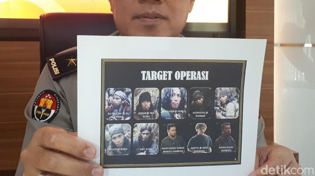 Foto wajah para pengikut Ali Kalora yang diburu 