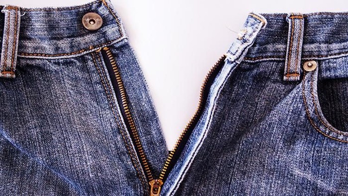 Folded Blue Jean Denim