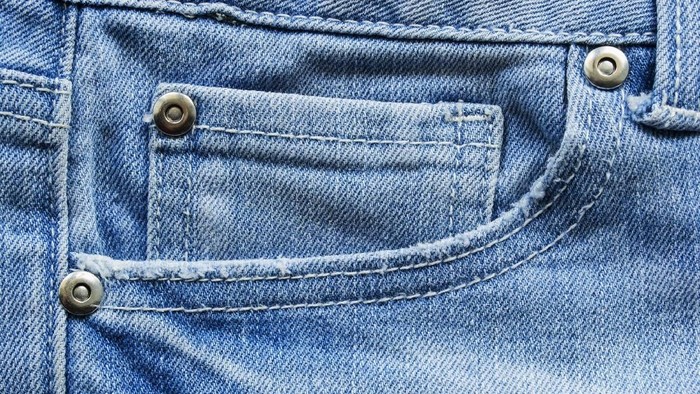 Folded Blue Jean Denim