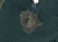 Penampakan Anak Krakatau Terbaru dari Satelit