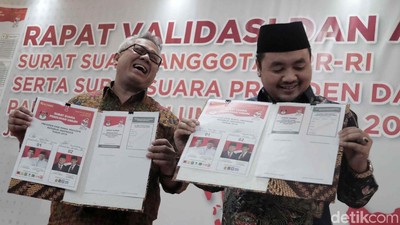 Tim Jokowi-Maruf dan Prabowo-Sandi Setujui Surat Suara Pilpres 2019