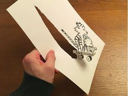 Kreatif! Dari Sobekan Kertas Hasilkan Gambar 3D