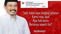 Nama Nurhadi-Aldo mendadak viral di media sosial dan masyarakat. Pasangan capres-cawapres fiktif ini pun punya cara unik untuk menarik perhatian masyarakat, yaitu dengan kutipan-kutipan lucu nan nyeleneh yang diposting oleh timses pasangan tersebut. Istimewa/Dok. Instagram @nurhadi_aldo.