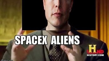 Sedangkan netizen lain bilang bahwa Elon adalah alien di SpaceX. Foto: Istimewa
