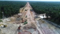 Tol Pekanbaru-Dumai dibangun PT Hutama Karya (Persero). Tol ini memiliki panjang 131,48 km. Istimewa/Dok. Hutama Karya.
