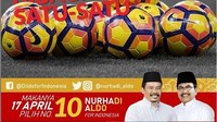 Namun, beragam kutipan dan program kerja yang ditawarkan Nurhadi-Aldo cukup menghibur masyarakat. Istimewa/Dok. Instagram @nurhadi_aldo.