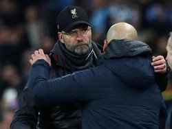 Juergen Klopp menelan kekealahan kedua dari Josep Guardiola di Liga Inggris. Sementara Liverpool menelan kekalahan pertama di Premier League musim ini. (Foto: Phil Noble/Reuters)