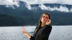 Foto Traveling Model Plus Size Cantik, Chloe Marshall