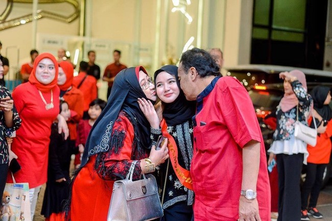 Perayaan ulang tahun Eyna tampak digelar di sebuah hotel mewah. Foto: Instagram/@eynanan