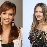 Wajah Jessica Alba di tahun 2005 dan 2018 tampak tak mengalami perubahan berarti. Memakai skincare organik mungkin jadi salah satu rahasia awet muda aktris 37 tahun ini. Foto: Getty Images