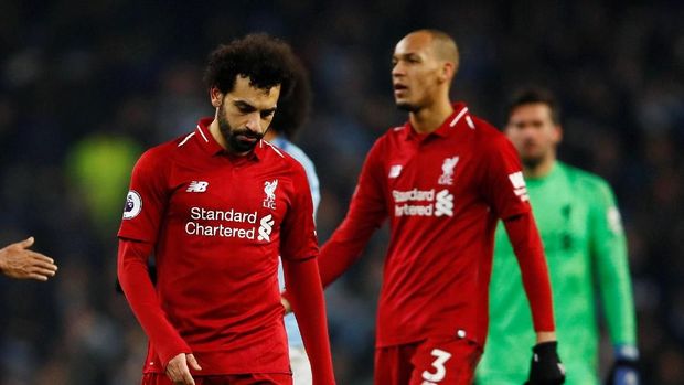 Liverpool kini hanya berjarak empat poin dari Manchester City.