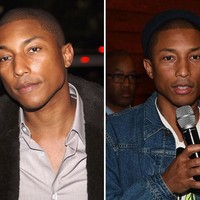 Penampilan awet muda Pharrell Williams membuat banyak pria iri. Siapa sangka kalau dua foto ini diambil dengan jarak waktu 10 tahun? Foto: Getty Images