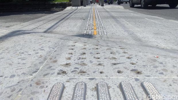 Pencurian Guiding Block di Pedestrian Yogya Dilaporkan ke Polisi