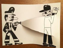 Kreatif! Dari Sobekan Kertas Hasilkan Gambar 3D