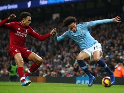 Pertandingan lanjutan Liga Inggris 2018/2019, Jumat (4/1/2019) dinihari WIB, berlangsung sengit. City tak seperti biasanya, kalah ball possessio. Penguasaan bila mereka 49,5 persen. (Foto: Clive Brunskill/Getty Images)