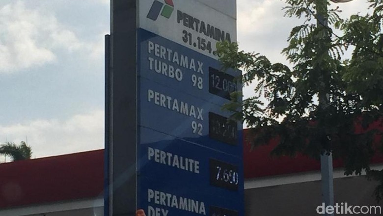 Harga BBM Non Subsidi Pertamina di SPBU Ciputat (Foto: Dadan Kuswaraharja) Harga BBM Non Subsidi Pertamina di SPBU Ciputat (Foto: Dadan Kuswaraharja)