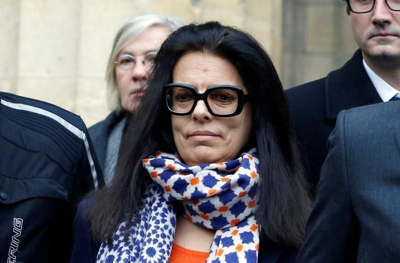 Francoise Bettencourt-Meyers, the daughter of L'Oreal heiress Liliane Bettencourt, leaves the courts in Bordeaux on the opening day of the Bettencourt trial January 26, 2015. REUTERS/Regis Duvignau