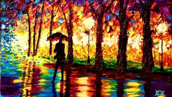 Bramblitt belajar sendiri bagaimana cara melukis di kanvas dengan berbagai warna cat. (Foto: John Bramblit)