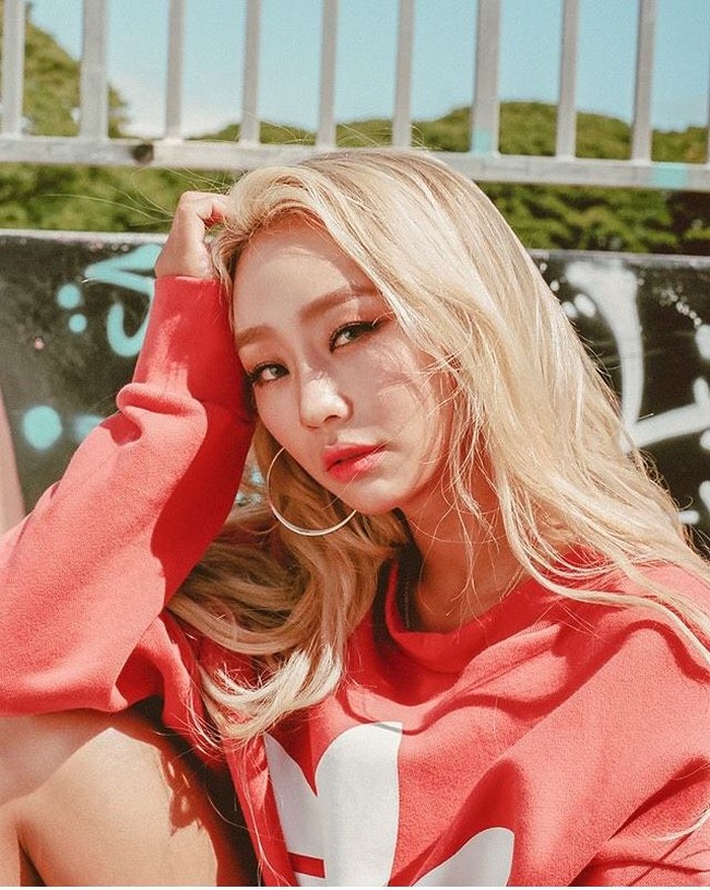 Penyanyi berusia 28 tahun ini juga dikenal multitalenta. Hyorin sering memukau penggemar dengan bakat menarinya yang energik dan menakjubkan. Foto: dok. Instagram @xhyolynx