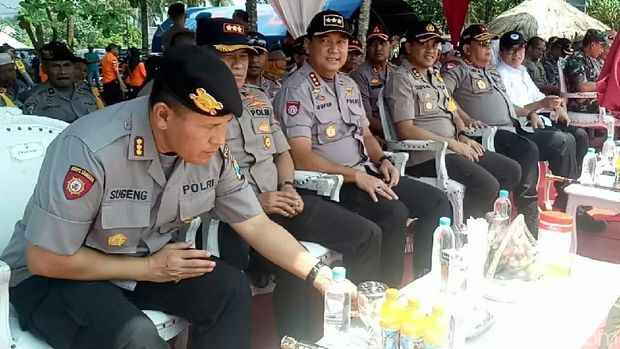 Polda Jatim Gelar Simulasi Bencana Tsunami di Banyuwangi