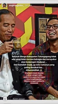 Mampir Tulungagung, Jokowi Seruput Kopi 4 Ribu Perak