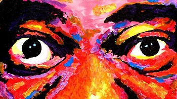 Meski demikian ia telah mengembangkan cara baru untuk melukis yakni dengan rasa sentuhan. (Foto: John Bramblit)