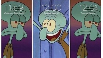 Apakah kamu termasuk orang-orang yang seperti Squidward saat malam pergantian tahun? Foto: Istimewa