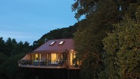 Rumah pohon mewah di Chewton Glen, Inggris, menawarkan pengalaman menginap yang nyaman dan jauh dari keramaian (Chewton Glen/CNN)