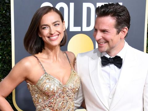 Irina Shayk dan Bradley Cooper BEVERLY HILLS, CA - JANUARY 06: Irina Shayk and Bradley Cooper attend the 76th Annual Golden Globe Awards at The Beverly Hilton Hotel on January 6, 2019 in Beverly Hills, California. (Photo by Jon Kopaloff/Getty Images)